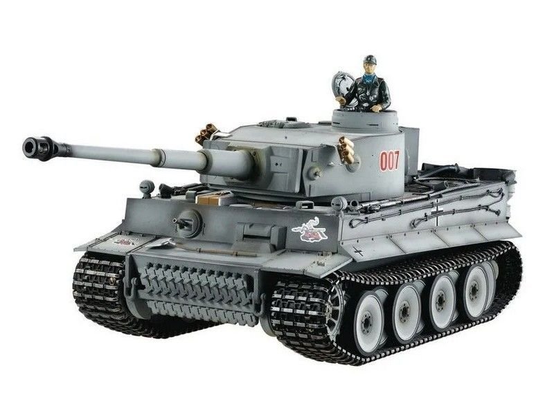 Радиоуправляемый танк Taigen 1/16 Tiger 1 (ранняя версия) HC, ИК-пушка, башня на 360, откат V3 TG3818-1C-BTR-IR3.0