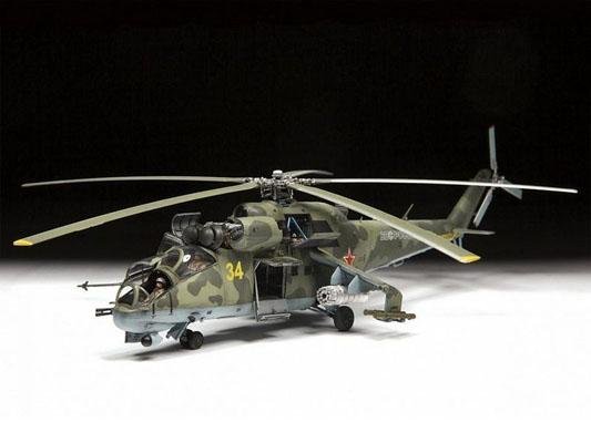 Модель Сборная ZVEZDA Советский ударный вертолёт МИ 24П, 1:72
