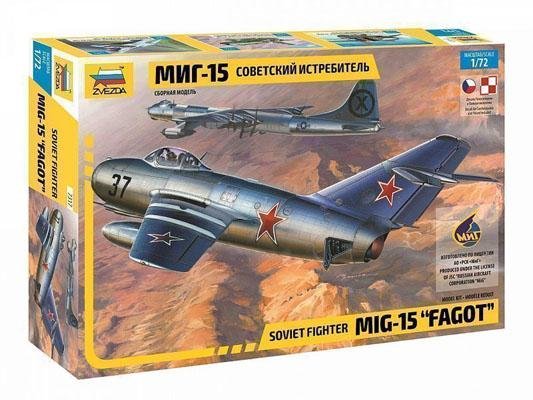 Модель Сборная ZVEZDA Советский истребитель МиГ-15, 1:72