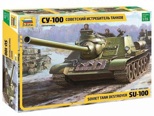 Модель Сборная ZVEZDA Советский истребитель танков СУ 100, 1:35