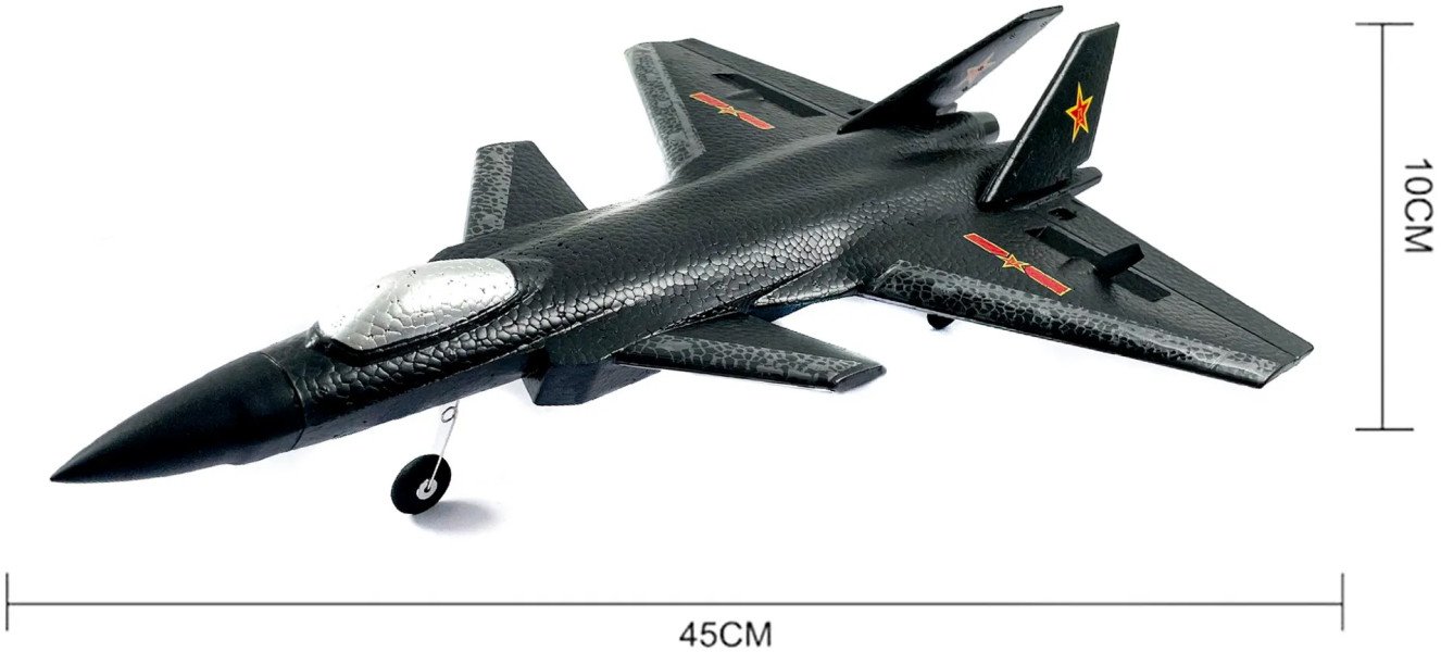 Радиоуправляемый самолет Fei Xiong J-20 RTF 2.4G - FX830-BLACK