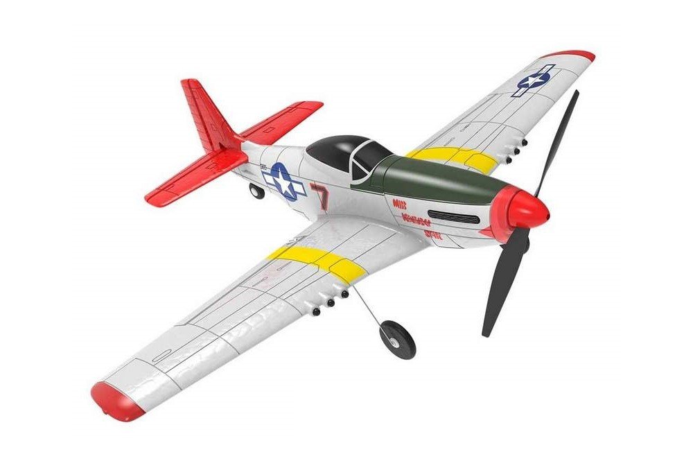 Радиоуправляемый самолет Volantex RC P51D 400мм (синий) 2.4G 4ch LiPo RTF with Gyro - EXA76105RB