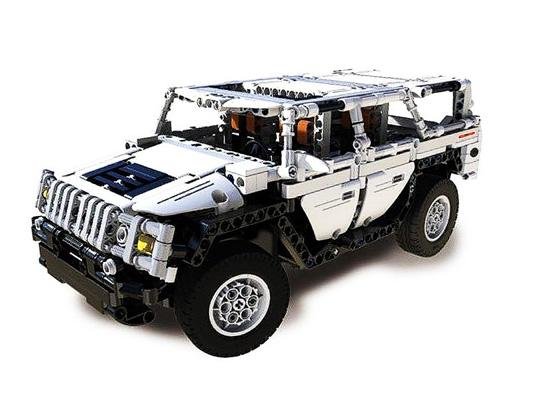 Радиоуправляемый конструктор CaDA внедорожник Warrior H2 (575 деталей) C51044W