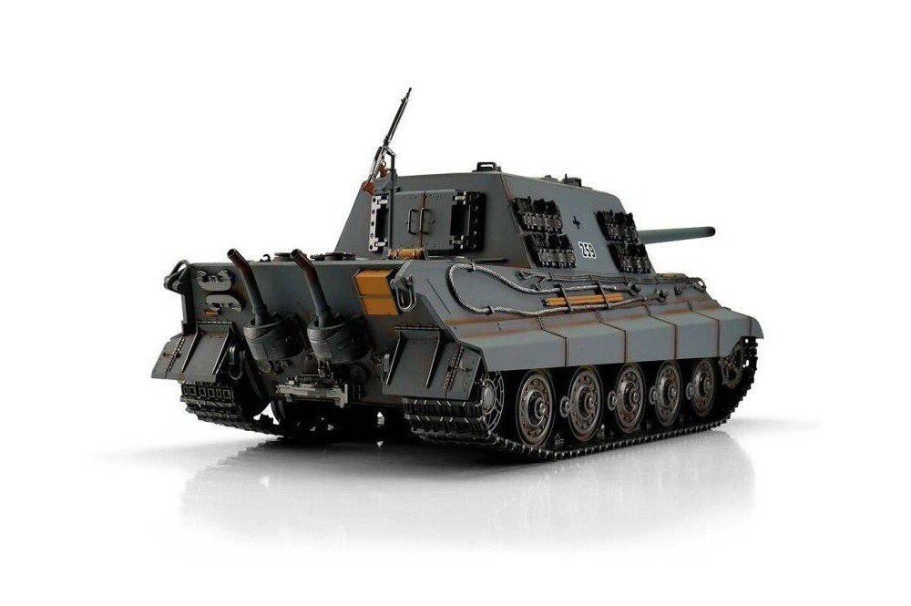 Радиоуправляемый танк Torro Jagdtiger, башня Henschel 1/16 дым (для ИК боя) V3.0 2.4G RTR TR11511-GY-3.0