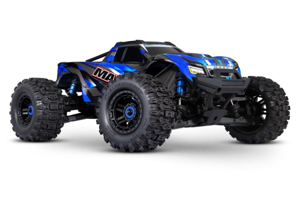 Радиоуправляемая машина монстр TRAXXAS Maxx Wide BLUE - TRA89086-4-BL