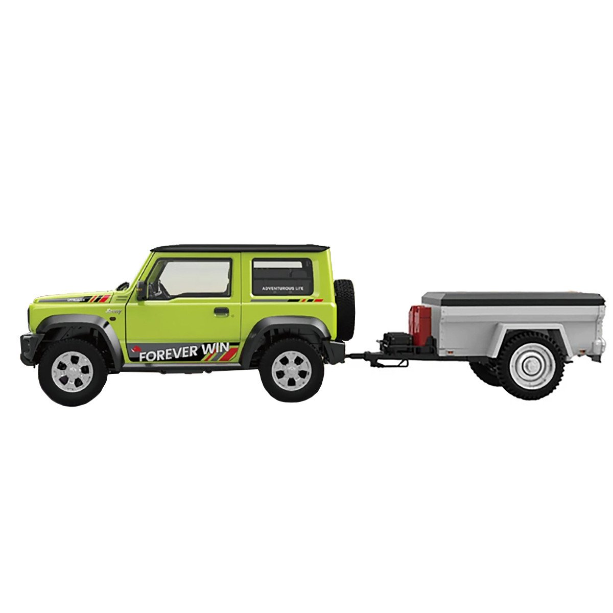 Радиоуправляемая машина внедорожник HB Suzuki Jimny PRO с прицепом 1:16 4WD RTR (свет, выхлоп, Li-Po 5C) - HG4-53PRO-54-G