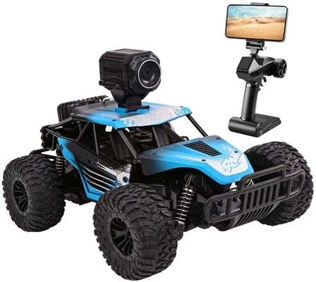 Радиоуправляемая машинка внедорожник Heliway FPV 720p WiFi 1/16 2WD RTR - HELI-1801S+Blue
