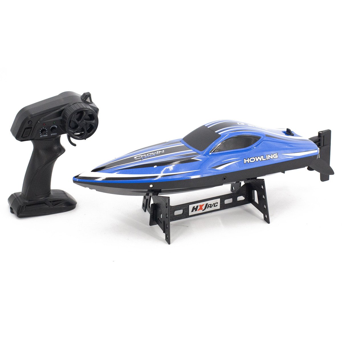 Радиоуправляемый катер HJ toys / HongXunJie Chasing Waves с сумкой (41 см, 35 км/ч) - HJ818-BLUE-BAG
