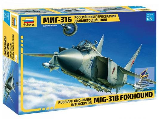 Модель Сборная ZVEZDA Российский перехватчик дальнего действия МИГ-31Б, 1:72