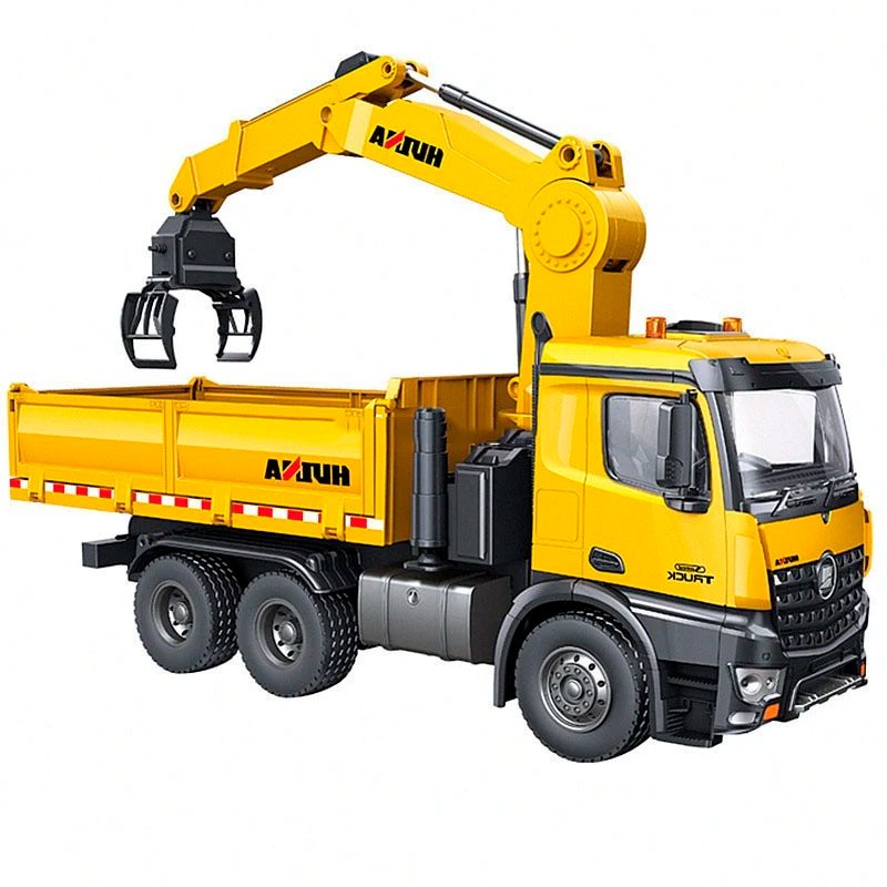 Радиоуправляемый грузовик самосвал-погрузчик HUI NA TOYS масштаб 1:14 2.4G - HN1575