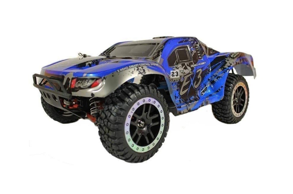 Радиоуправляемая машина шорт-корс Remo Hobby EX3 UPGRADE (синий) 4WD 2.4G 1/10 RTR - RH10EX3PRO-UPG-BLUE