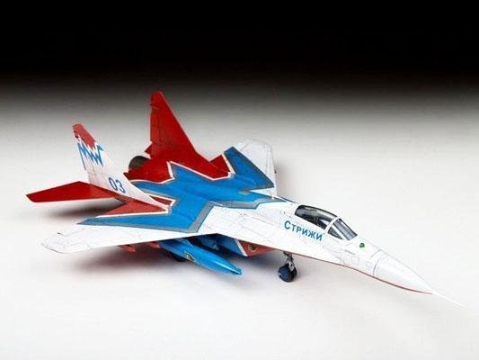 Модель сборная ZVEZDA Авиационная группа МиГ-29 Стрижи, подарочный набор, 1:72