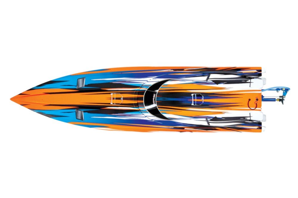 Радиоуправляемый катер TRAXXAS Spartan TSM (ready to Bluetooth module) Orange с электродвигателем - TRA57076-4-OR