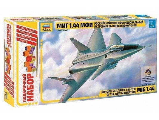 Модель Сборная ZVEZDA Российский истребитель МиГ 1.44 МФИ, подарочный набор, 1:72