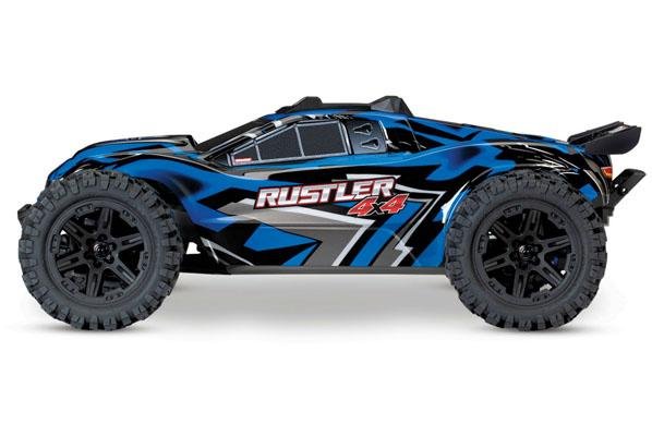 Радиоуправляемая трагги Traxxas Rustler 4X4 4WD RTR масштаб 1:10 2.4G TRA67064-1-BL