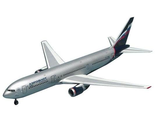 Модель сборная ZVEZDA Авиалайнер Пассажирский Боинг 767-300, подарочный набор, 1:144