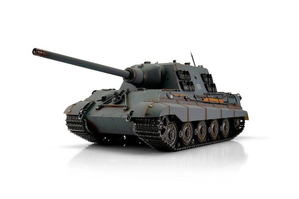 Радиоуправляемый танк Torro Jagdtiger, башня Henschel 1/16 дым (для ИК боя) V3.0 2.4G RTR TR11511-GY-3.0