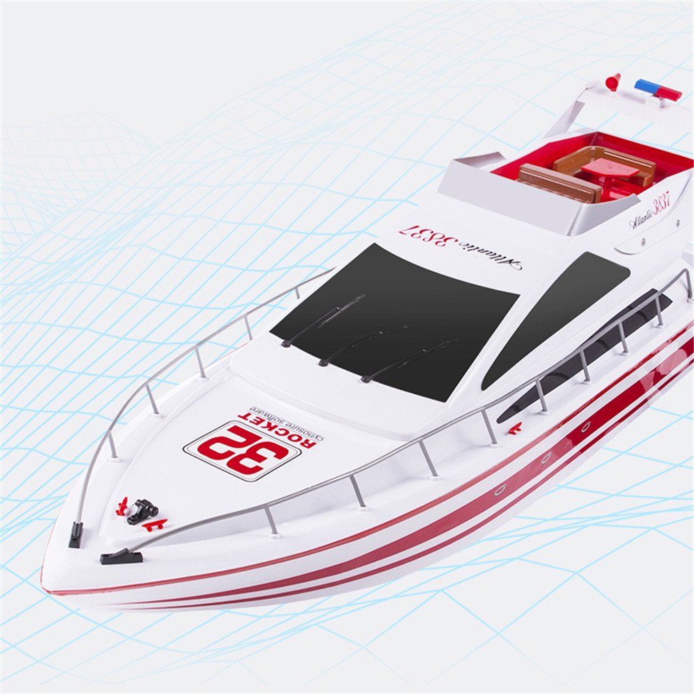 Радиоуправляемый скоростной катер Heng Long 3837 (красный) 2.4G RTR - 3837-R