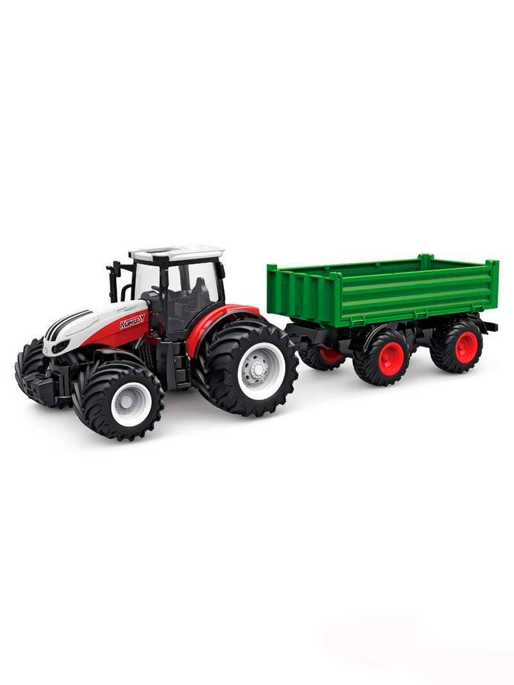 Радиоуправляемый фермерский трактор Korody с прицепом, широкие колеса 1/24 2.4G 6CH RTR -KR6645K