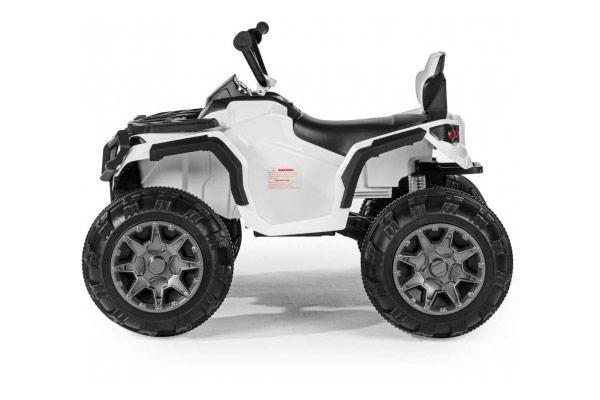 Детский квадроцикл Grizzly ATV White 12V с пультом управления 2.4G- BDM0906