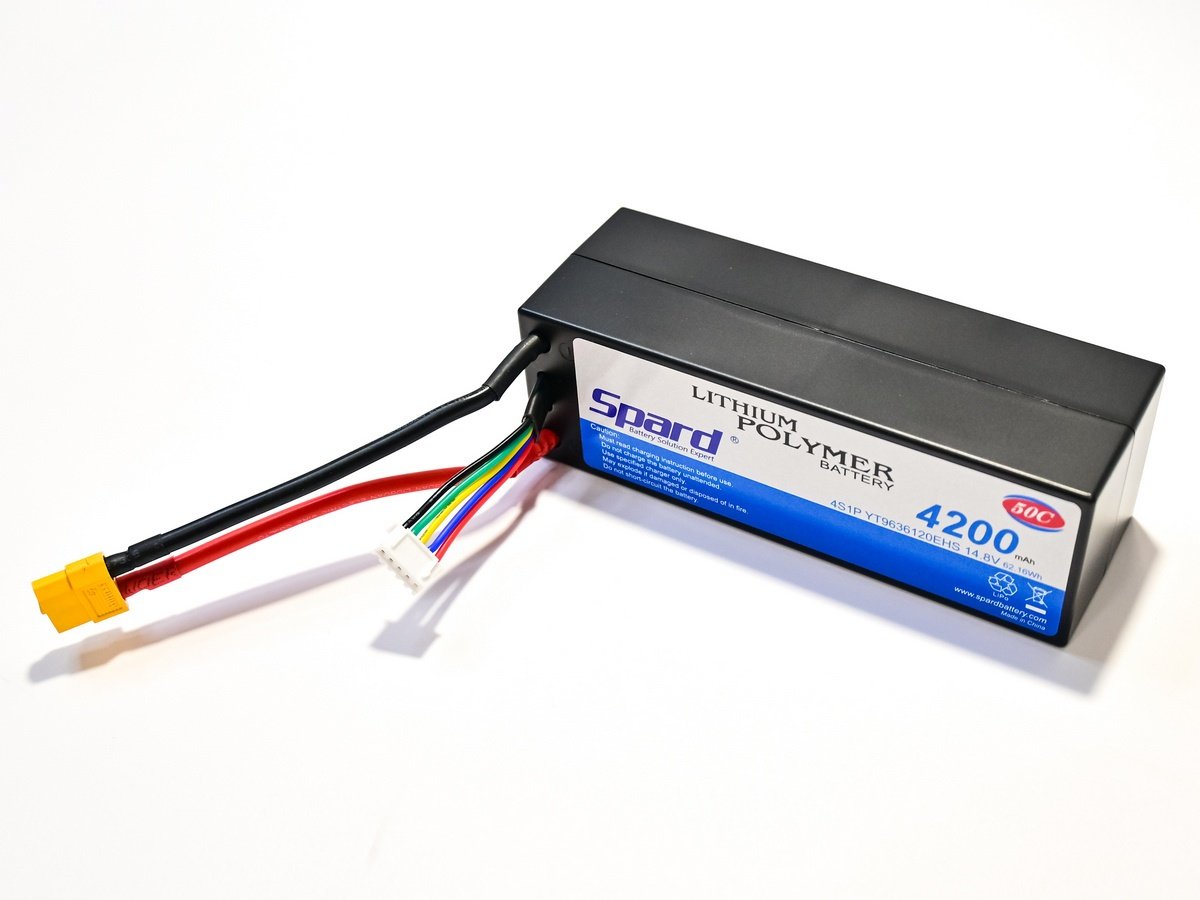 Аккумулятор Li-Po Spard 4200mAh, 14.8V, 50C, XT60, Hardcase для автомоделей 1/10, 1/8 - YT9636120EHS