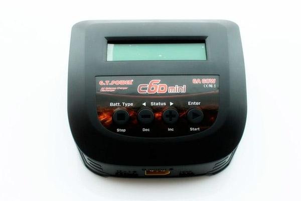Универсальное зарядное устройство G.T.Power C6D Mini 60W, 220В, 6A. GTP-C6DMINI