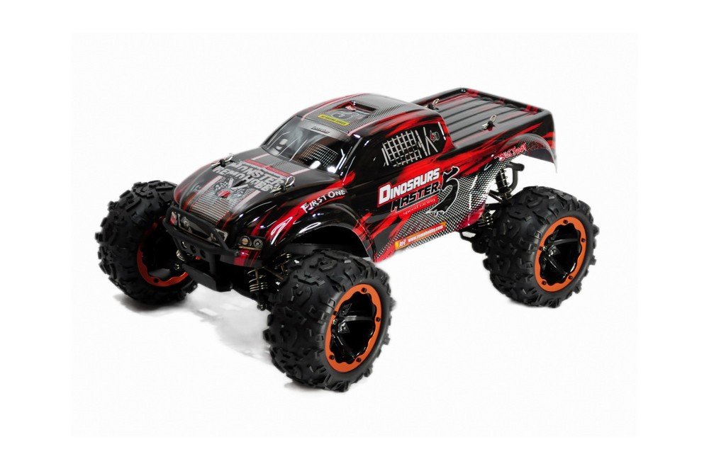 Радиоуправляемая машина монстр Remo Hobby Dinosaurs Master TWINS MOTOR UPGRADE (красный) 4WD 2.4G 1/8 RTR - RH8032UPG-RED
