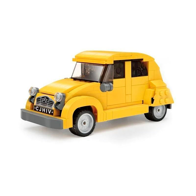 Конструктор CaDA ретроавтомобиль Citroen 2CV 1/24 (298 деталей) - C55021W