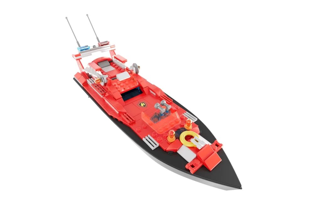Радиоуправляемый конструктор Flytec V102 Катер 2 в 1 2.4G RTR, 159 элементов - Flytec-V102