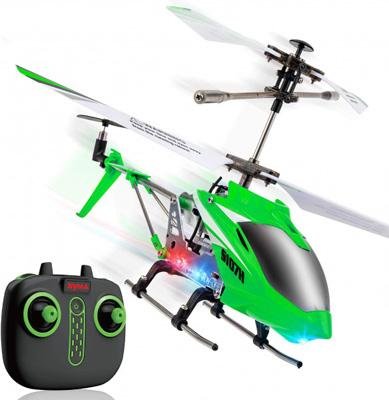 Радиоуправляемый вертолет Syma S107H Green 2.4G с функцией зависания SYMA-S107H-GREEN