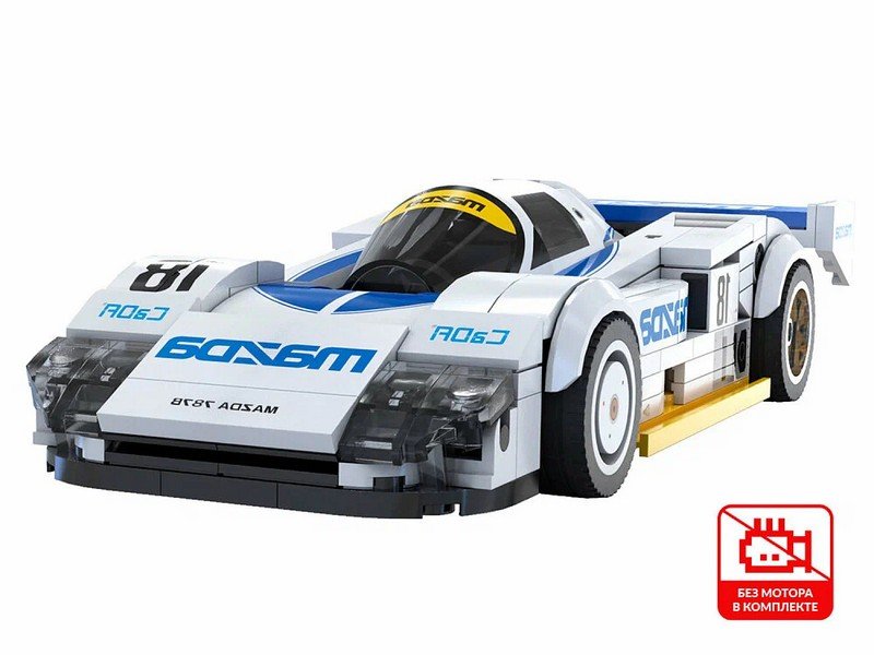 Конструктор CaDA спортивная машинка MAZDA 787B (#18) 1991 1/24 (242 детали) C55029W