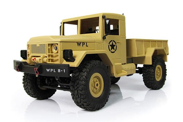 Радиоуправляемый грузовик WPL Military Truck 4WD 1:16 Песочный WPLB-14-Yellow