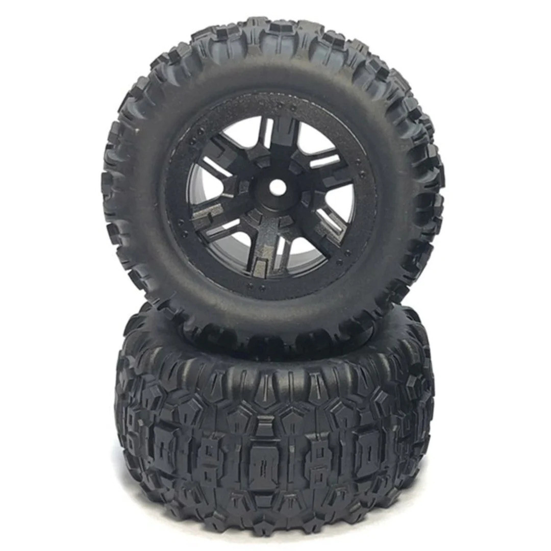 Колесо в сборе для автомоделей MJX 1/16, черное - MJX-16300B