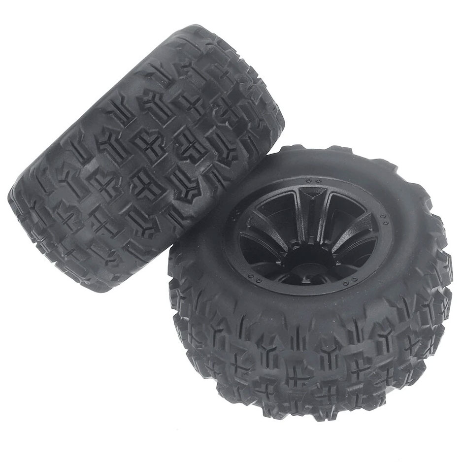 Колесо в сборе для автомоделей MJX 1/16, черное - MJX-16300B