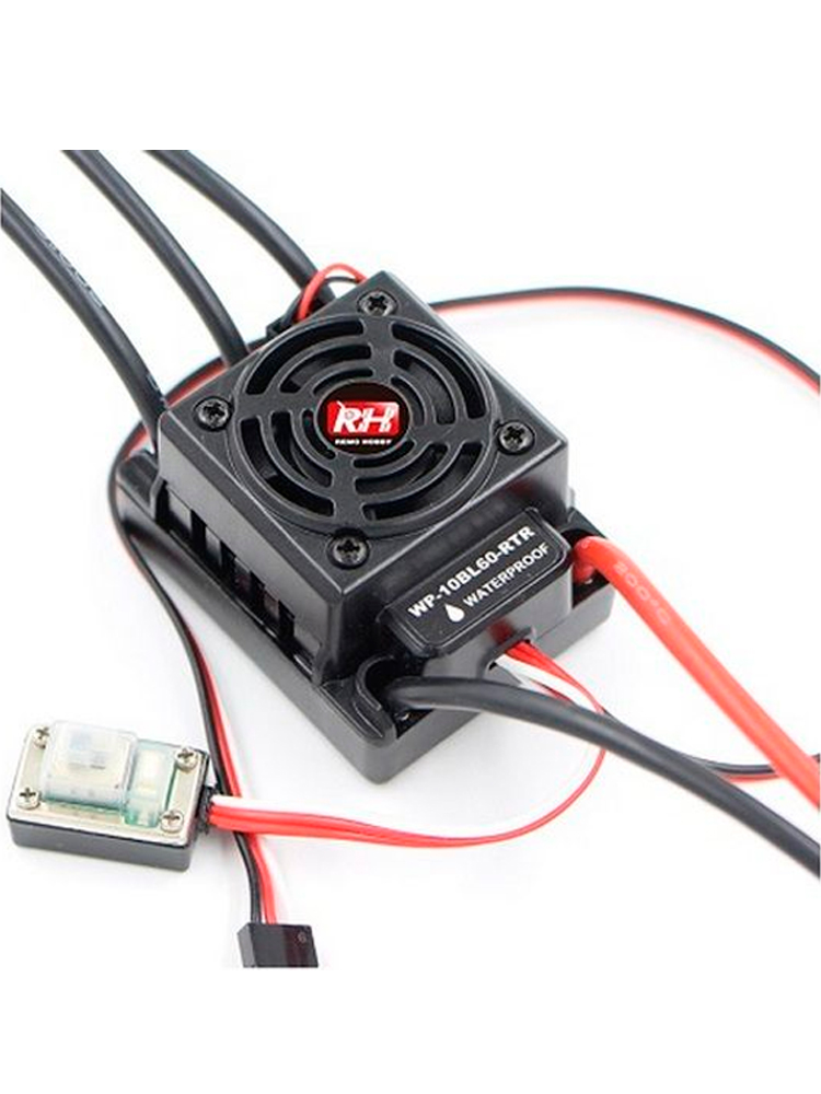 Влагозащищенный регулятор 60A Hobbywing для бесколлекторных машин Remo Hobby - E9574
