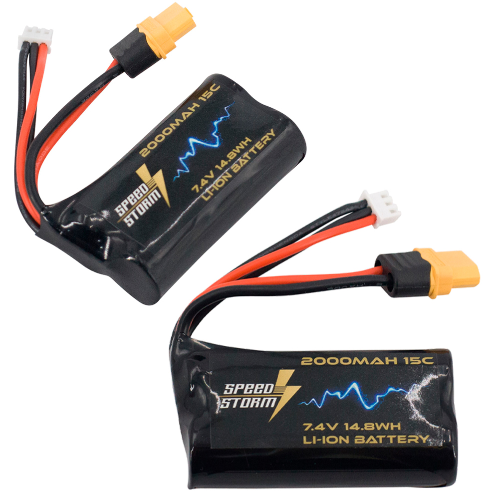 Аккумулятор Speed Storm Li-ion 18650 7.4V 2000 mAh разъем XT60 - SS-2S2000-XT60