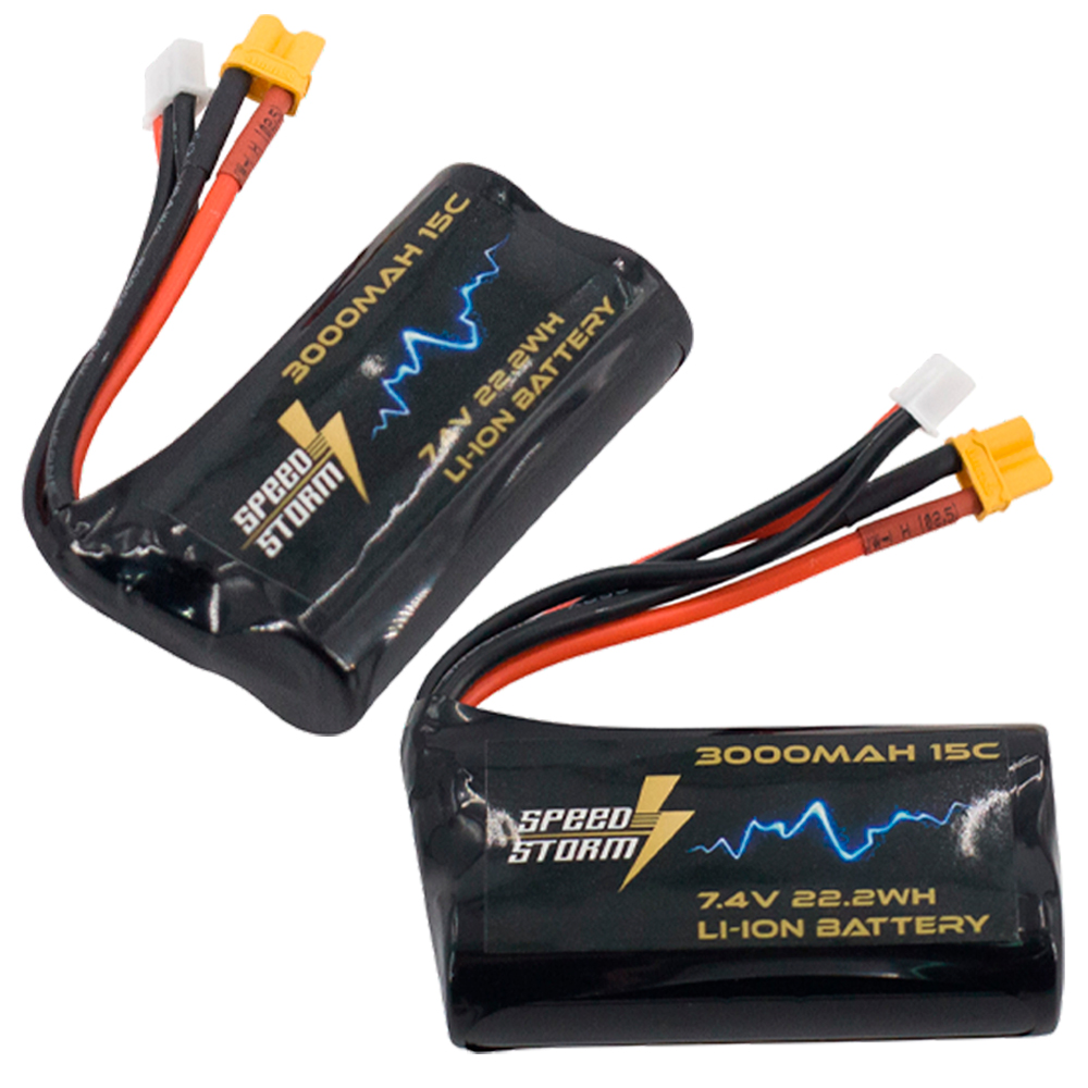 Аккумулятор Speed Storm Li-ion 18650 7.4V 3000 mAh разъем XT30 - SS-2S3000-XT30