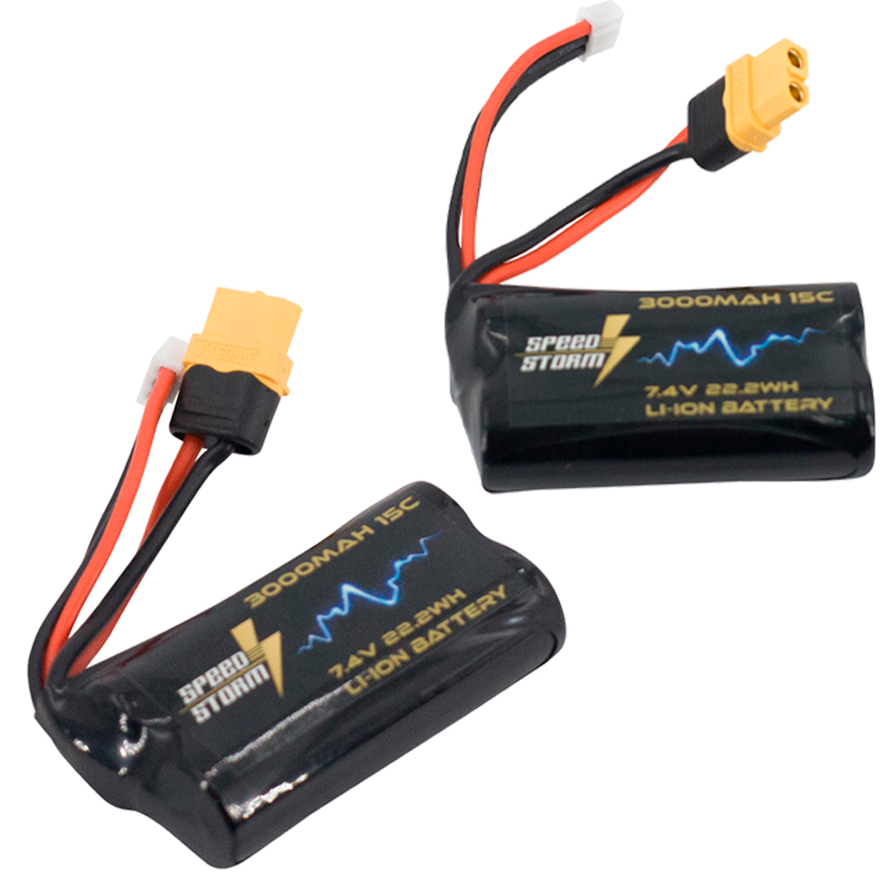 Аккумулятор Speed Storm Li-ion 18650 7.4V 3000 mAh разъем XT60 - SS-2S3000-XT60