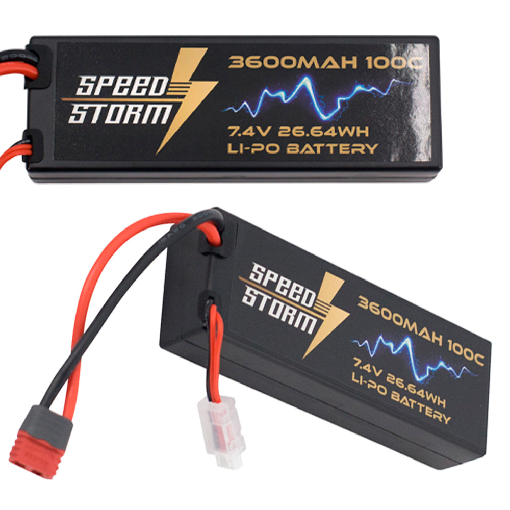 Аккумулятор Speed Storm Li-Po 7.4V 100C 3600 mAh Hard Case разъем T-plug (Deans) - SS-2S3600-100-D