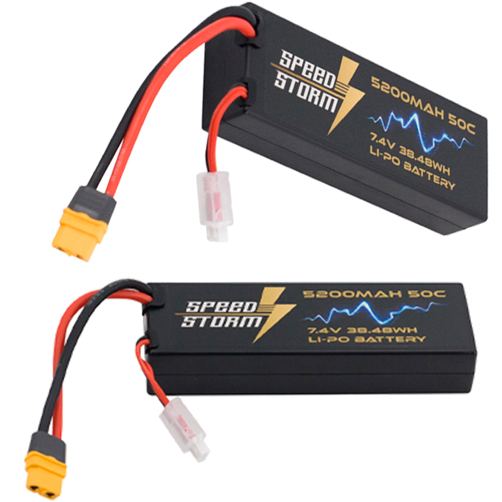 Аккумулятор Speed Storm Li-Po 7.4V 50C 5200 mAh Hard Case разъем XT60 - SS-2S5200-50-XT60