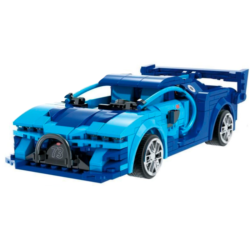 Радиоуправляемый конструктор CADA спортивный автомобиль Blue Race Car, 325 деталей - C51073W