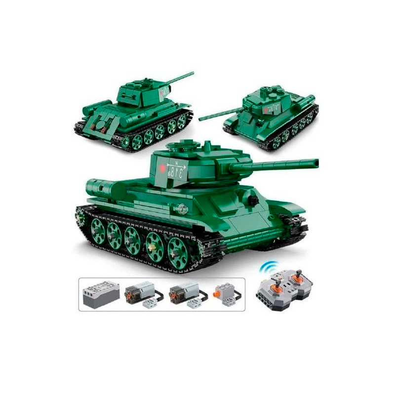 Радиоуправляемый конструктор CaDA MASTER Советский танк Т-34 1/35 (722 детали) C61072W