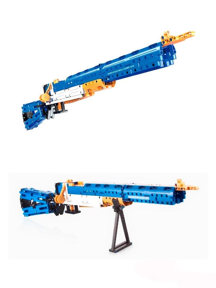 Конструктор CaDA Technic винтовка М1, стреляет пульками (583 детали) C81002W
