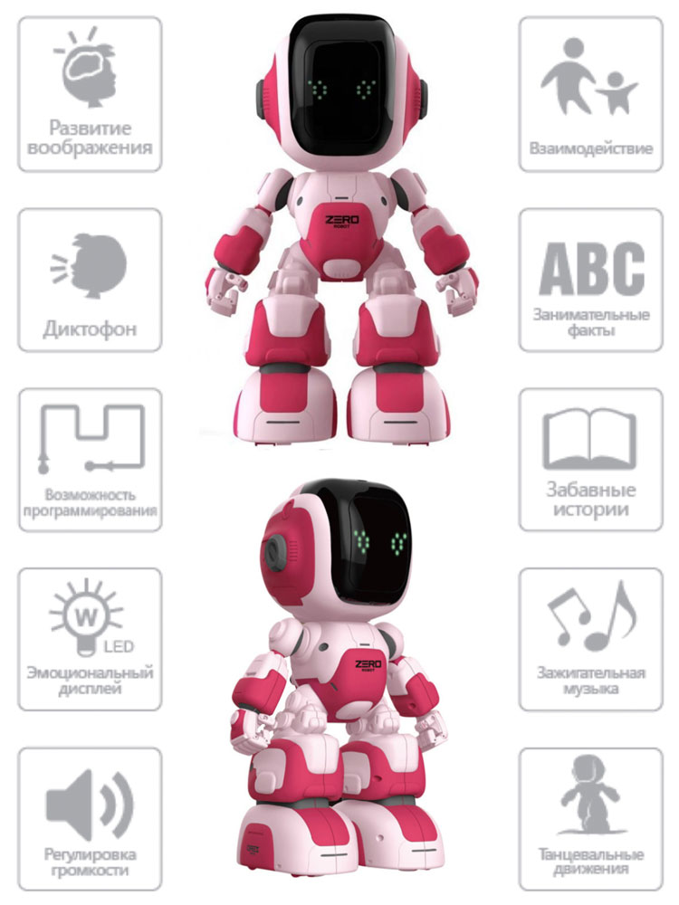 Радиоуправляемый робот Crazon Zero Robot 1801 - CR-1801|PINK