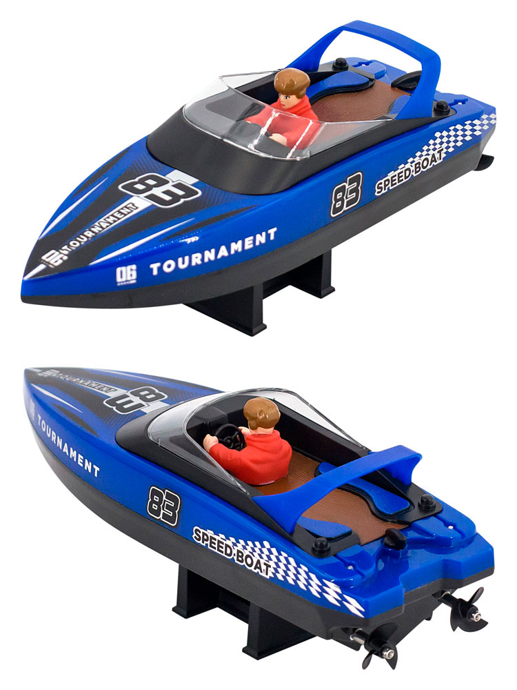 Радиоуправляемый катер CS Toys  (15 км/ч, 25 см, 2 часа игры) - HJ821-BLUE