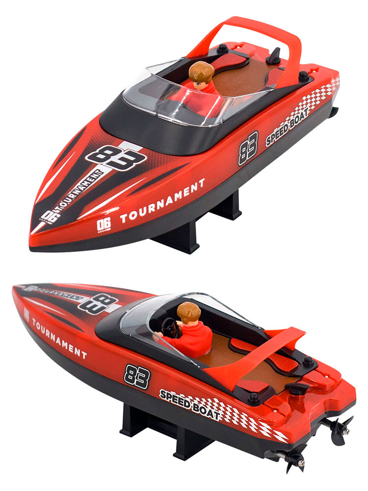 Радиоуправляемый катер CS Toys (15 км/ч, 25 см, 2 часа игры) - HJ821-RED