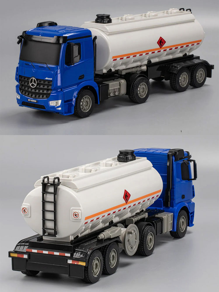 Радиоуправляемый тягач с цистерной Double Eagle Mercedes-Benz Actros 1/26 2.4G RTR - E584-003