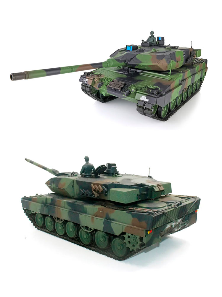 Радиоуправляемый танк Heng Long German Leopard II A6 масштаб 1:16 2.4G - 3889-1 V7.0