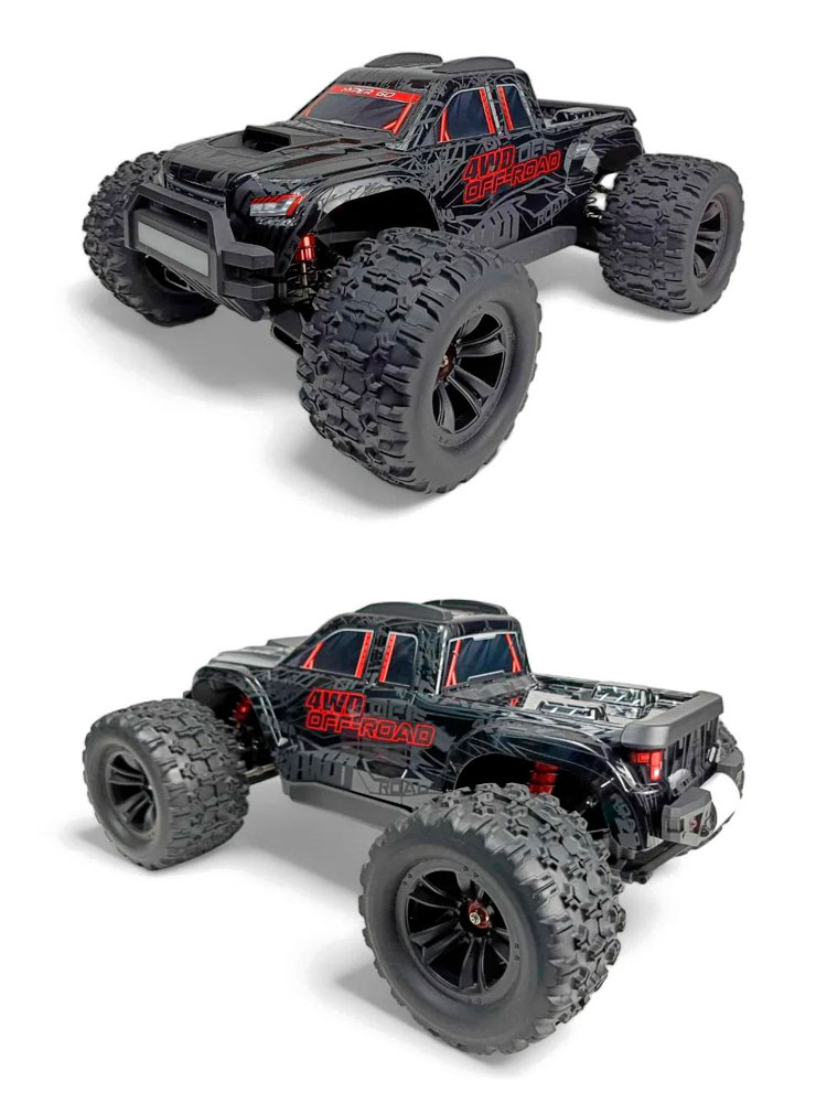 Радиоуправляемый монстр MJX Hyper Go V2 Brushless 4WD 1:10 - MJX-10208-V2-BLACK