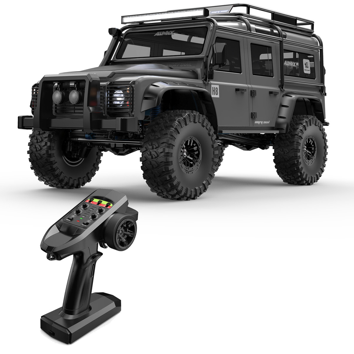 Радиоуправляемая машина краулер MJX Defender Hyper Go 1/8 Трофи модель Brushless 4WD 2.4G LED - MJX-H8H-GREY